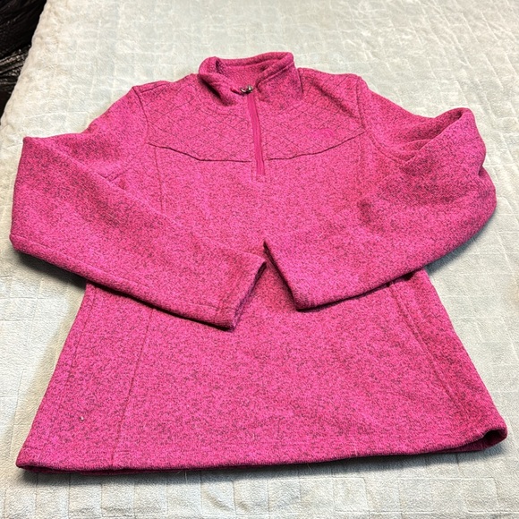 The North Face Knit Sweatshirt, Pink, Magenta, Pullover, Fleece, Size M - Picture 1 of 9